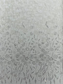 Luxury 3D Floral/Butterfly Beaded lace, by The Yard.