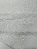 Vine/Root Sequin 4 Way Stretch Mesh Fabric, by The Yard.