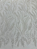 Luxury Festival Beaded Vine Lace Fabric, by The Yard.