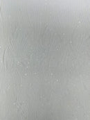 Geometric Feather wing shiny sequin design on a 4 way stretch mesh Fabric-sold by the yard.