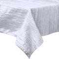 Rectangular Light Weight Accordion Design Crushed Taffeta Seamless Table Overlay. (58" Inches x 72" Inches)