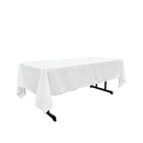 60" X 84" Rectangular Polyester Poplin Tablecloth