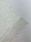 ROUND PALLETTE SEQUIN ON MESH FABRIC (By The Yard)