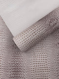 Glossy Two Tone Gator Fake Leather Upholstery, 3D Crocodile Skin Texture Faux Leather PVC Vinyl, 54" Wide