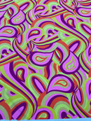 Retro Paisley Spandex, by The Yard.
