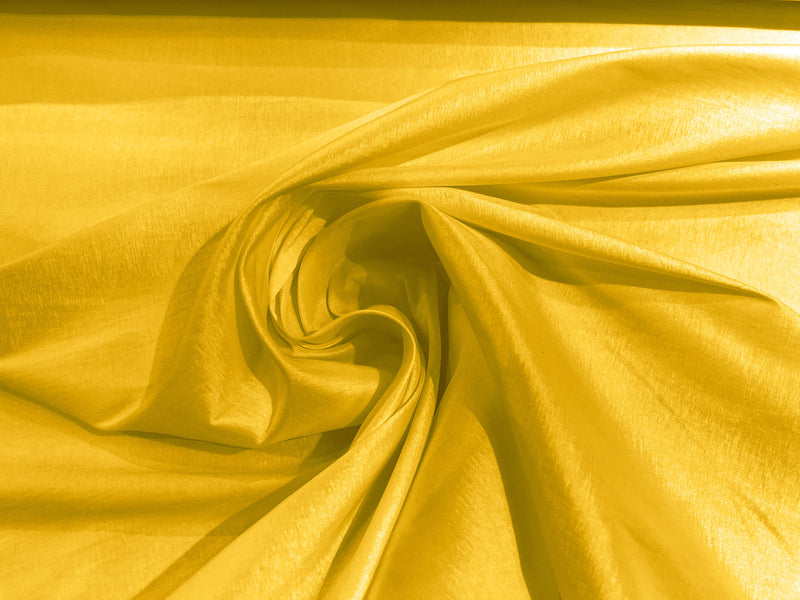 Yellow Solid Medium Weight Stretch Taffeta Fabric 58/59" Wide-Sold By The Yard.