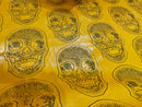 3D SKULL VINYL FABRIC (By The Yard )
