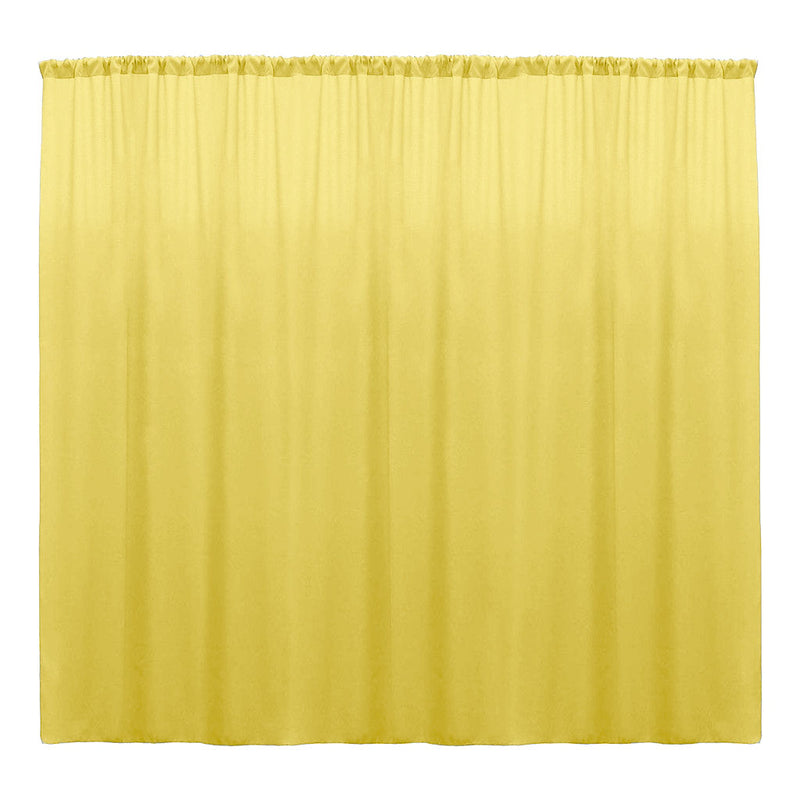 Yellow - Backdrop Drape Curtain, Polyester Poplin SEAMLESS 1 Panel.