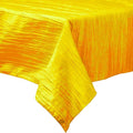 Rectangular Light Weight Accordion Design Crushed Taffeta Seamless Table Overlay. (58" Inches x 72" Inches)