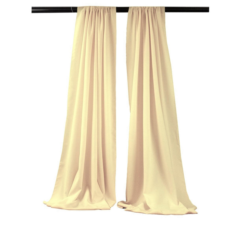 Backdrop Drape Curtain 5 Feet Wide x 15 Feet High, Polyester Poplin SEAMLESS 1 SETS.