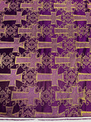 Big Cross Jacquard Satin 58" Wide| New Creations Fabric & Foam Inc. - New Creations Fabric & Foam Inc