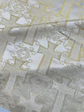 Big Cross Jacquard Satin 58" Wide| New Creations Fabric & Foam Inc. - New Creations Fabric & Foam Inc
