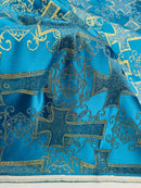 Big Cross Jacquard Satin 58" Wide| New Creations Fabric & Foam Inc. - New Creations Fabric & Foam Inc