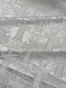 Big Cross Jacquard Satin 58" Wide| New Creations Fabric & Foam Inc. - New Creations Fabric & Foam Inc