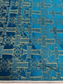 Big Cross Jacquard Satin 58" Wide| New Creations Fabric & Foam Inc. - New Creations Fabric & Foam Inc
