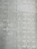 Big Cross Jacquard Satin 58" Wide| New Creations Fabric & Foam Inc. - New Creations Fabric & Foam Inc