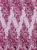 Big Glitter Damask Design On A Mesh Lace Fabric| New Creations Fabric & Foam Inc. - New Creations Fabric & Foam Inc