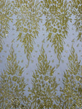 Big Glitter Damask Design On A Mesh Lace Fabric| New Creations Fabric & Foam Inc. - New Creations Fabric & Foam Inc
