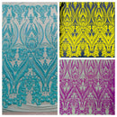 Big Sequin Damask Fabric 54” Wide| New Creations Fabric & Foam Inc. - New Creations Fabric & Foam Inc