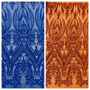 Big Sequin Damask Fabric 54” Wide| New Creations Fabric & Foam Inc. - New Creations Fabric & Foam Inc