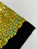 Broken Glass Sequin Velvet 58" Wide| New Creations Fabric & Foam Inc. - New Creations Fabric & Foam Inc