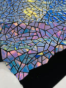 Broken Glass Sequin Velvet 58" Wide| New Creations Fabric & Foam Inc. - New Creations Fabric & Foam Inc
