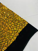 Broken Glass Sequin Velvet 58" Wide| New Creations Fabric & Foam Inc. - New Creations Fabric & Foam Inc