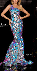 Broken Glass Sequin Velvet 58" Wide| New Creations Fabric & Foam Inc. - New Creations Fabric & Foam Inc