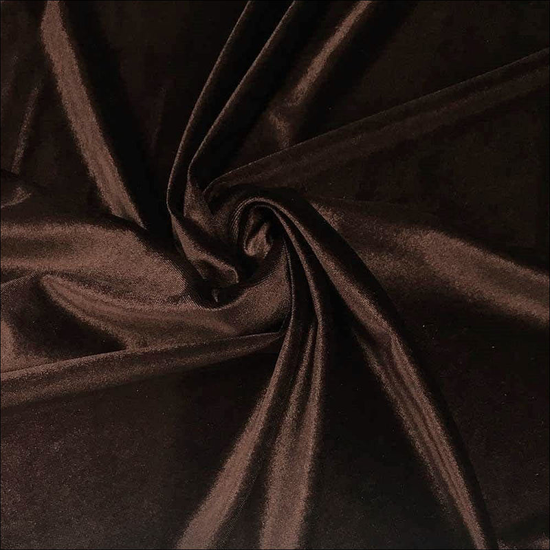 Brown 58"/60Inches Wide Royal Velvet Upholstery Fabric. Sold By The Yard.