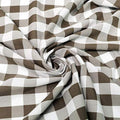 58/59" Wide 100% Polyester Poplin Gingham Checkered Fabric By The Yard