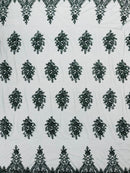 Classic Beaded Damask Lace 54” Wide| New Creations Fabric & Foam Inc. - New Creations Fabric & Foam Inc