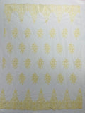 Classic Beaded Damask Lace 54” Wide| New Creations Fabric & Foam Inc. - New Creations Fabric & Foam Inc