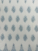 Classic Beaded Damask Lace 54” Wide| New Creations Fabric & Foam Inc. - New Creations Fabric & Foam Inc