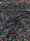 Confetti Sequin Stretch Velvet 54" Wide| New Creations Fabric & Foam Inc. - New Creations Fabric & Foam Inc
