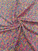 Confetti Sequin Stretch Velvet 54" Wide| New Creations Fabric & Foam Inc. - New Creations Fabric & Foam Inc