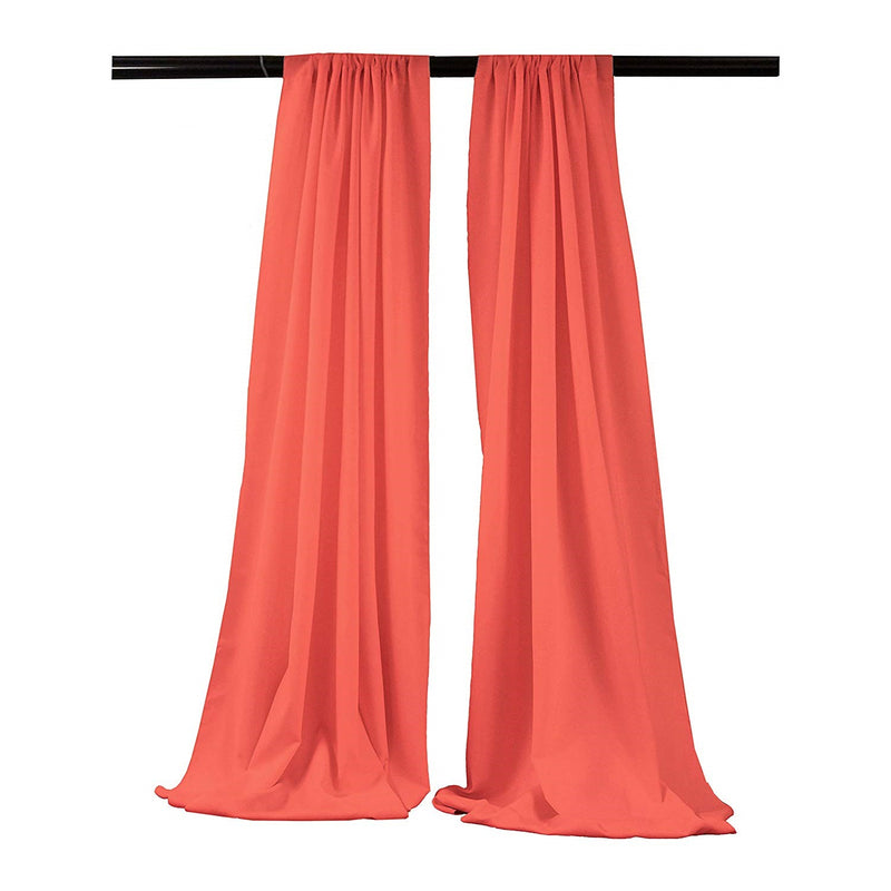 Backdrop Drape Curtain 5 Feet Wide x 6 Feet High, Polyester Poplin SEAMLESS 1 SETS.