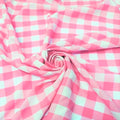 58/59" Wide 100% Polyester Poplin Gingham Checkered Fabric By The Yard