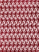 Corded Lace/ Butterfly Design Embroidered With Sequin on a Mesh Lace Fabric - New Creations Fabric & Foam Inc