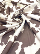 Cow Print 4 Way Stretch Power Mesh 58" Wide| New Creations Fabric & Foam Inc. - New Creations Fabric & Foam Inc