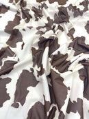 Cow Print 4 Way Stretch Power Mesh 58" Wide| New Creations Fabric & Foam Inc. - New Creations Fabric & Foam Inc
