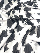 Cow Print 4 Way Stretch Power Mesh 58" Wide| New Creations Fabric & Foam Inc. - New Creations Fabric & Foam Inc