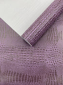 Crocodile Marine Vinyl 2 tone Upholstery Skin Texture Faux Leather PVC| New Creations Fabric & Foam Inc. - New Creations Fabric & Foam Inc