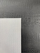 Crocodile Marine Vinyl 2 tone Upholstery Skin Texture Faux Leather PVC| New Creations Fabric & Foam Inc. - New Creations Fabric & Foam Inc