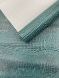 Crocodile Marine Vinyl 2 tone Upholstery Skin Texture Faux Leather PVC| New Creations Fabric & Foam Inc. - New Creations Fabric & Foam Inc