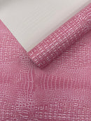 Crocodile Marine Vinyl 2 tone Upholstery Skin Texture Faux Leather PVC| New Creations Fabric & Foam Inc. - New Creations Fabric & Foam Inc