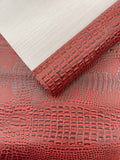 Crocodile Marine Vinyl 2 tone Upholstery Skin Texture Faux Leather PVC| New Creations Fabric & Foam Inc. - New Creations Fabric & Foam Inc