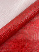 Crocodile Marine Vinyl 2 tone Upholstery Skin Texture Faux Leather PVC| New Creations Fabric & Foam Inc. - New Creations Fabric & Foam Inc