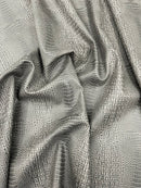 Crocodile Marine Vinyl 2 tone Upholstery Skin Texture Faux Leather PVC| New Creations Fabric & Foam Inc. - New Creations Fabric & Foam Inc