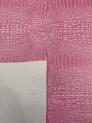 Crocodile Marine Vinyl 2 tone Upholstery Skin Texture Faux Leather PVC| New Creations Fabric & Foam Inc. - New Creations Fabric & Foam Inc