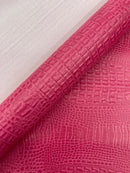 Crocodile Marine Vinyl 2 tone Upholstery Skin Texture Faux Leather PVC| New Creations Fabric & Foam Inc. - New Creations Fabric & Foam Inc